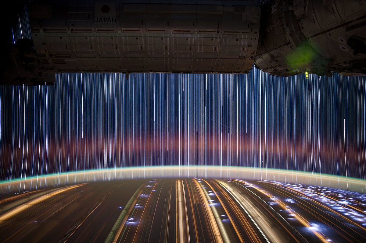 International Space Station star trails - JSC2012E039800