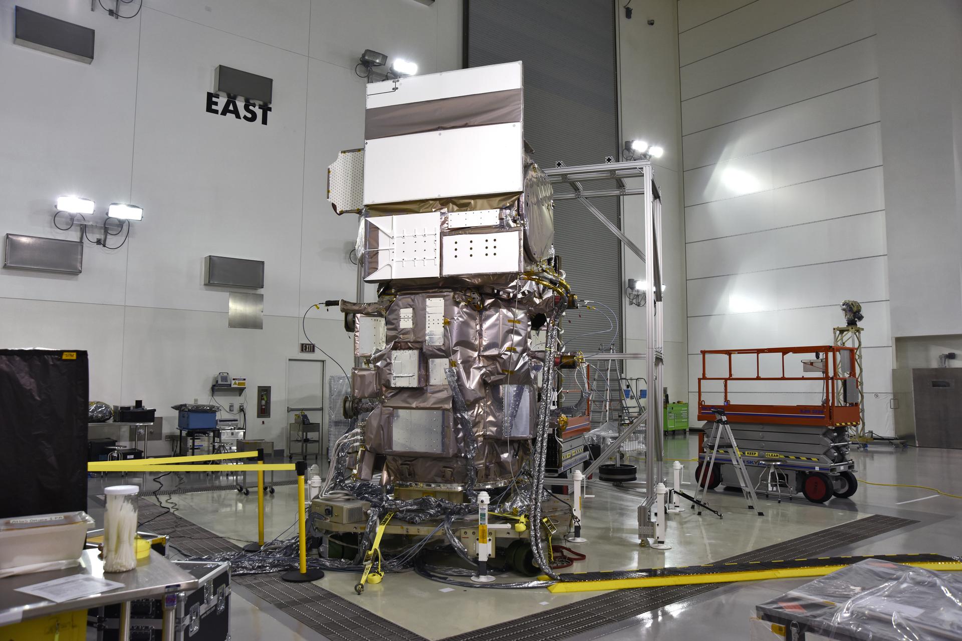 Europe's Ice Satellite CRISTAL Deploys Its Solar Wings and Heads Into Environmental Testing