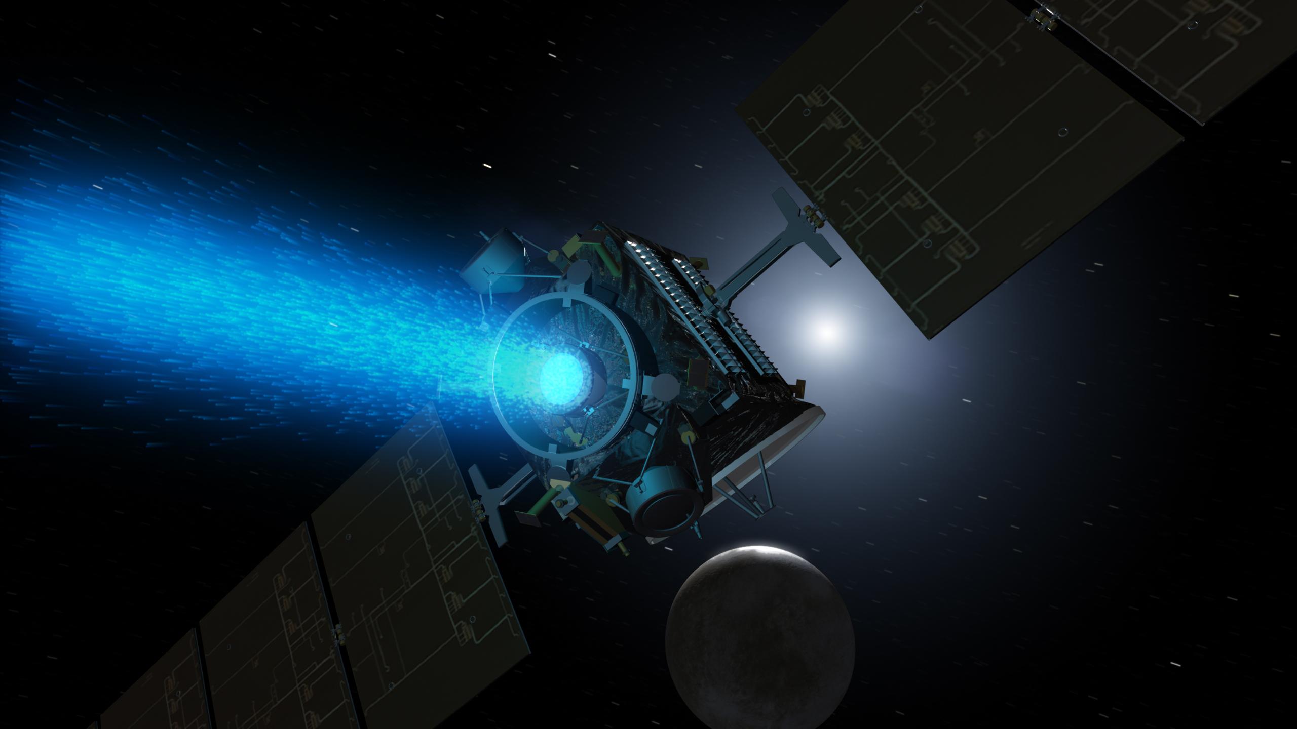 Jupiter, Saturn, and a Low-Thrust Engine: A New Path to Meet Halley's Comet Before Its 2061 Return