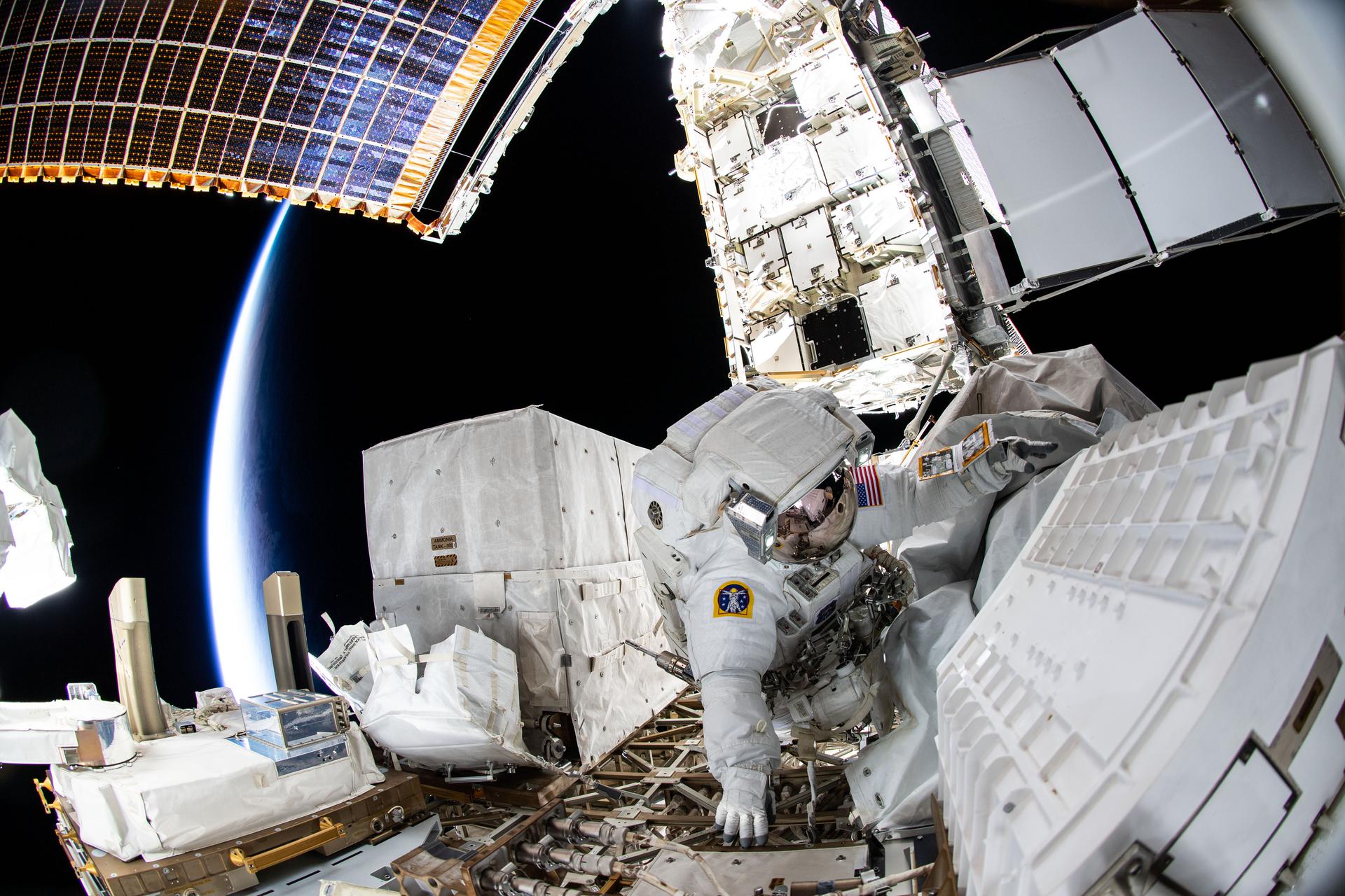 Astronauts Pull a Dead Antenna Off the ISS — But the Spare Will Have to Wait