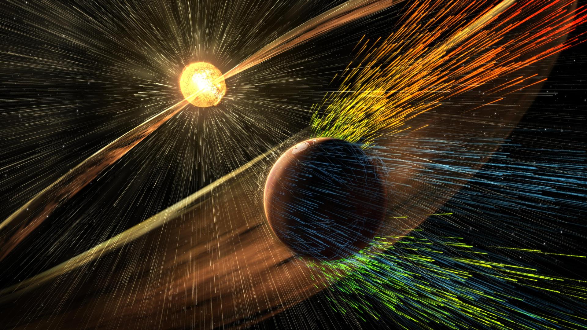 Giant Solar-Wind Waves Are Tearing Mars' Atmosphere Into Space, MAVEN and Tianwen-1 Reveal