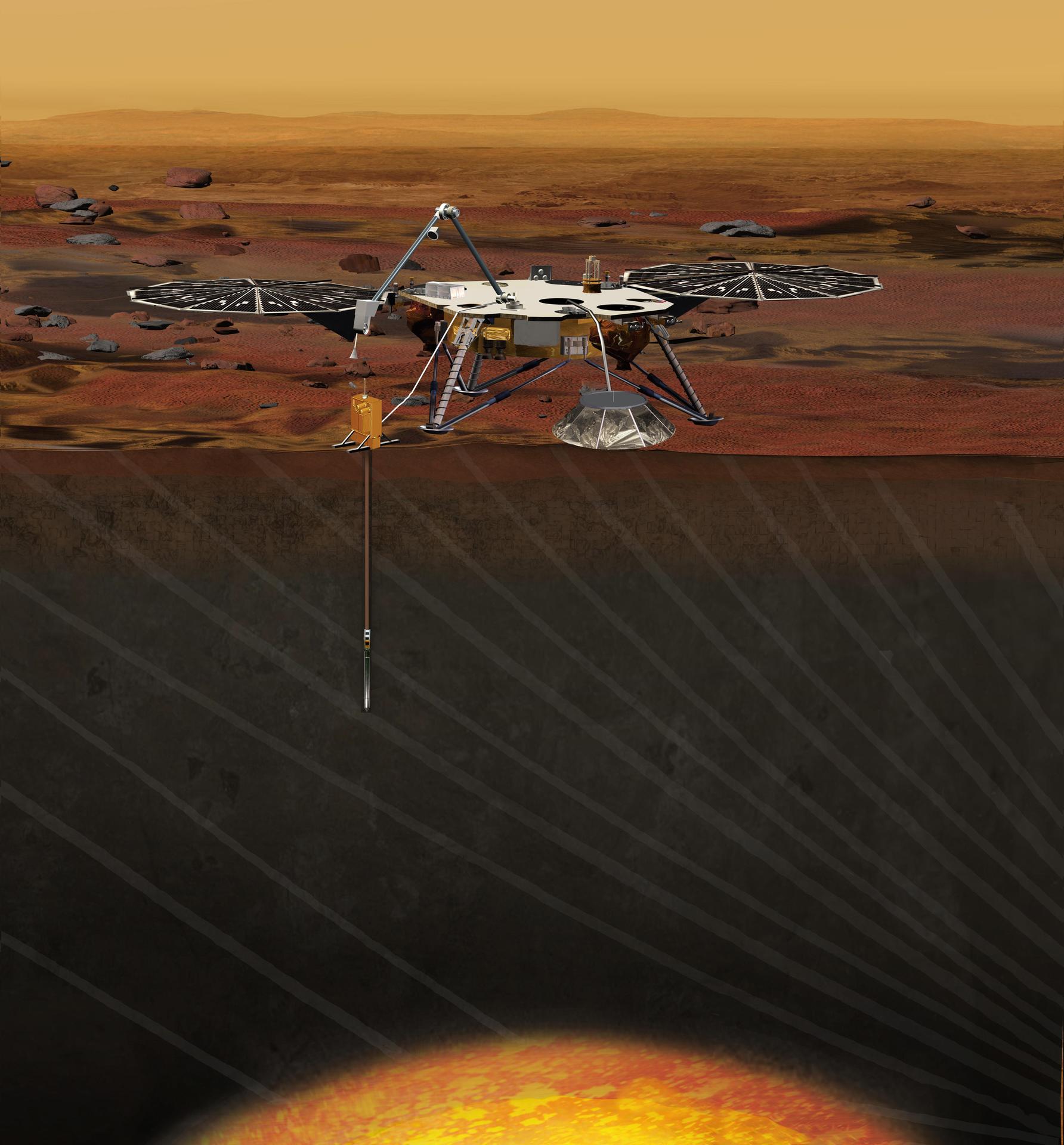 Mars May Be Hiding a Molten Hot Spot Beneath Its South Pole