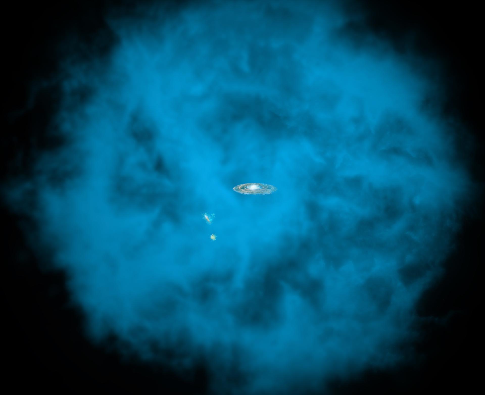 The Milky Way Flipped on Its Side: Simulations Tie Our Galaxy's Slow-Spinning Halo to an Ancient Collision