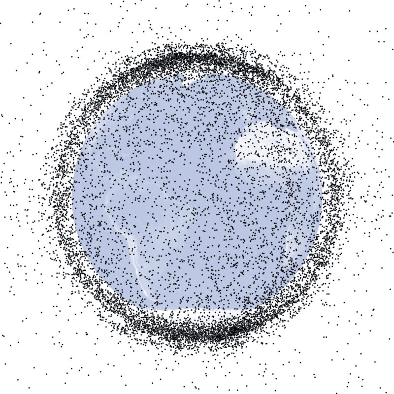 Space Debris Low Earth Orbit