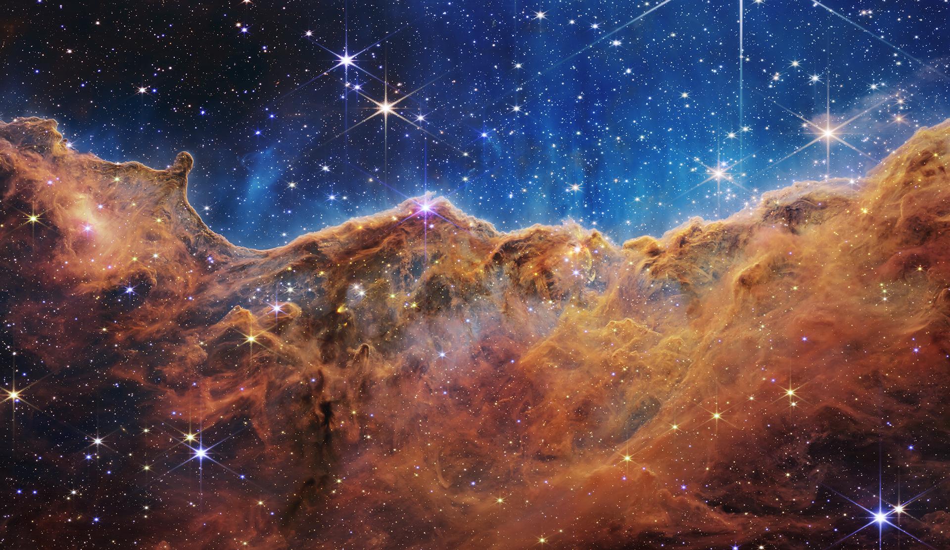 Webb Telescope Reveals the Lion Nebula's Infrared Mane in Stunning New Detail