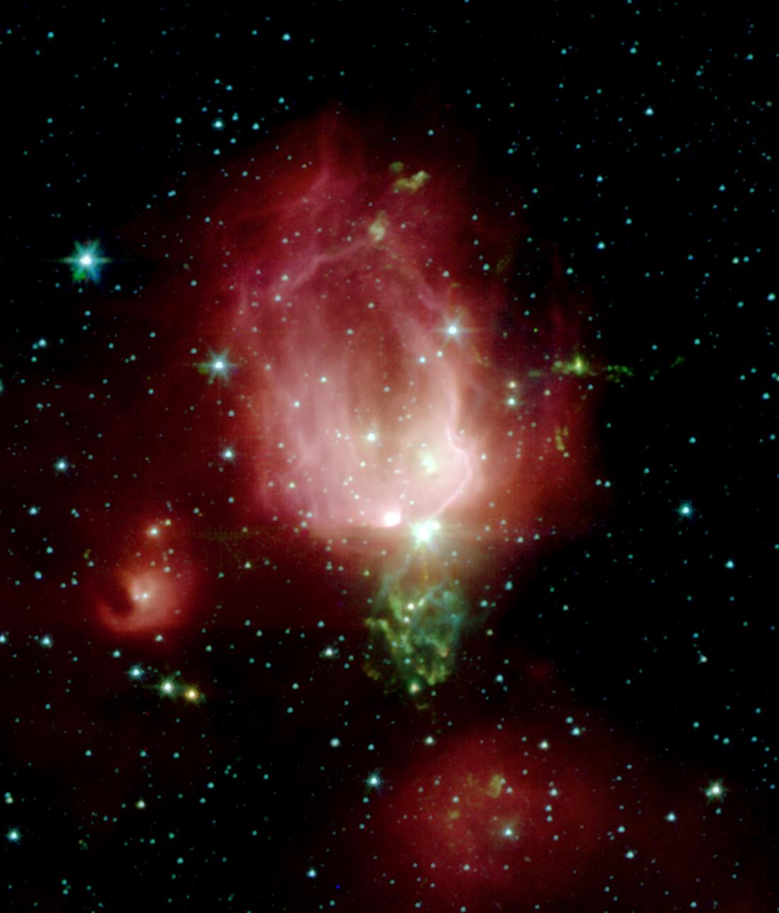 Webb Peers Into NGC 7129, a Dusty Stellar Nursery Full of Jets and Hidden Protostars
